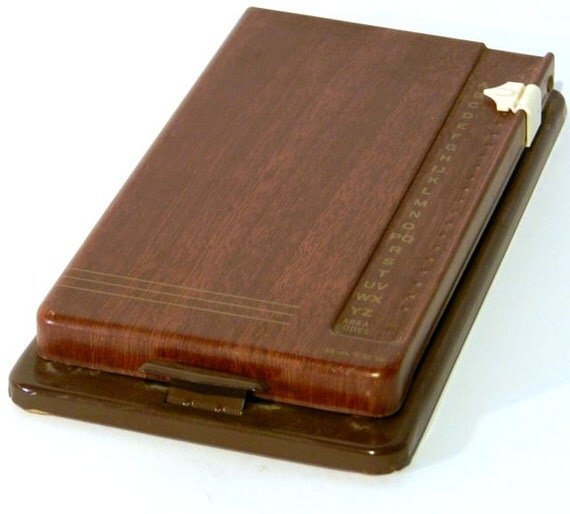 Vintage Sliding Rolodex With Unused Cards