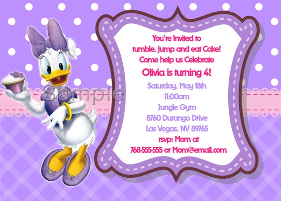 Daisy Duck Invitations 10