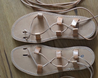 Authentic handmade, Greek leather sandals