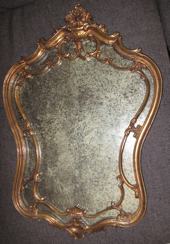 Items similar to 19201930s Vintage Antique Mercury Glass Mirror on Etsy