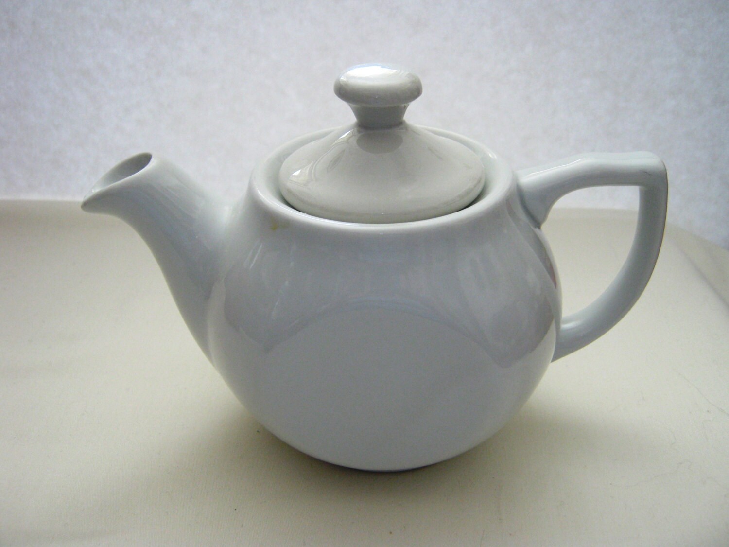 White Individual Teapot by InterAmerican Porcelain China