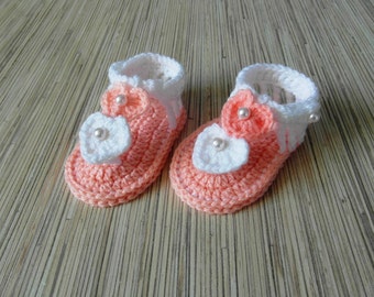 Baby Barefoot Sandals - baby bootie s - crochet baby sandals - baby ...