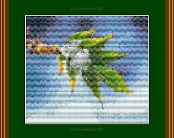Cross stitch chart "Eisblatt"