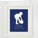 Printable nursery art Child's silhouette Name and