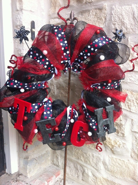 Items similar to SPECIAL ORDER 21 Inch Texas Tech Red & Black Mesh ...