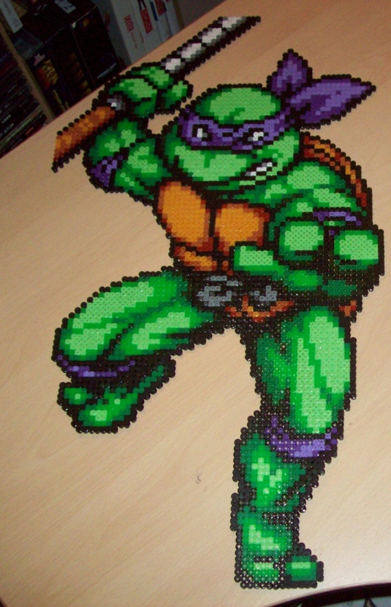 bead hama nintendo Mutant Large Turtles to similar Items Teenage Ninja