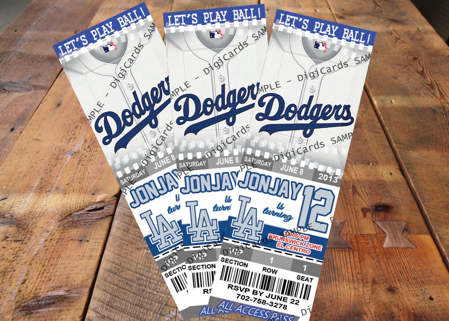 Dodger Party Invitations 5