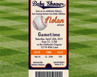 Baseball Baby Shower Invitation