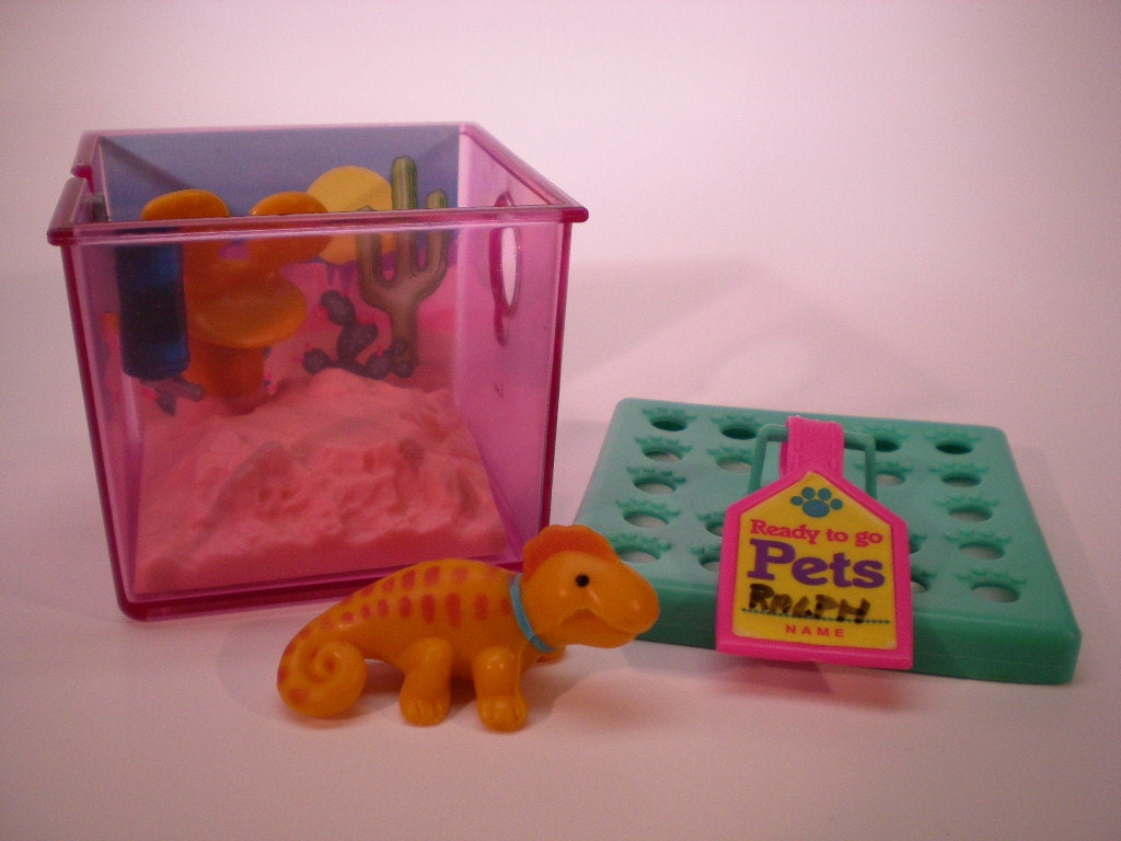 Vintage Littlest Pet Shop Racing Lizard With Desert Den 1993 Vintage Littlest Pet Shop Racing Lizard With Desert Den 1993