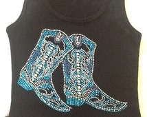 Popular items for turquoise cowboy boots on Etsy