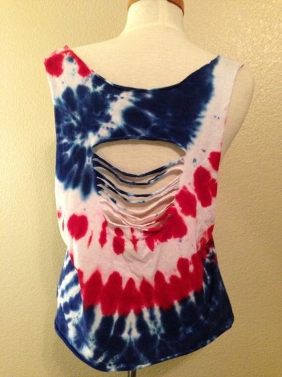 how to make fourth of july tie dye shirts