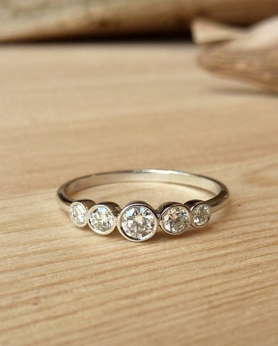 4 Stone Diamond Band Images