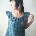 Future Legend - iheartfink Handmade Hand Printed Futuristic Artistic Trapeze Top with Bold Collar