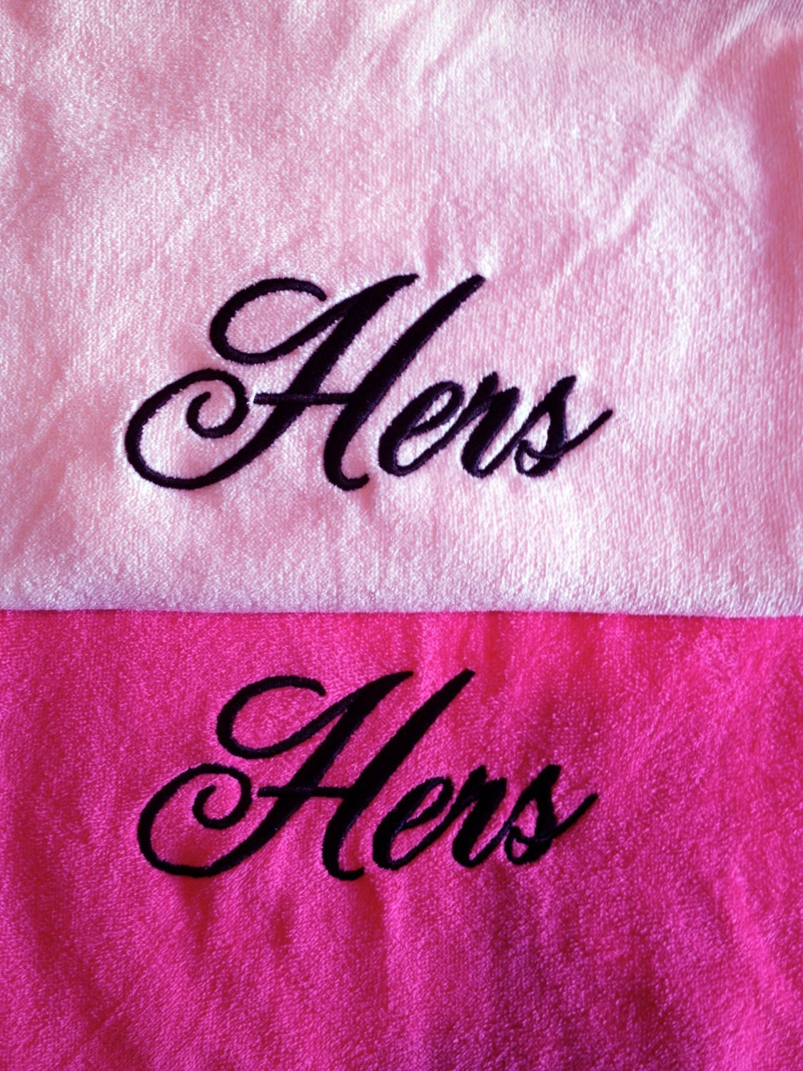 Hers & HERS TOWELS with Canvas Tote Bag Embroidery 100 cotton