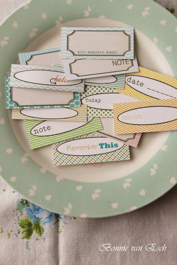 Everyday Journal Labels for scrapbooking and project life