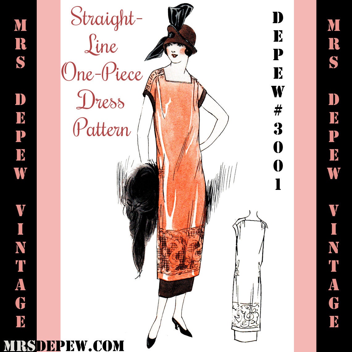 dress vogue patterns vintage free Pattern 1920's Mrsdepew Sewing by Instructions Vintage Flapper