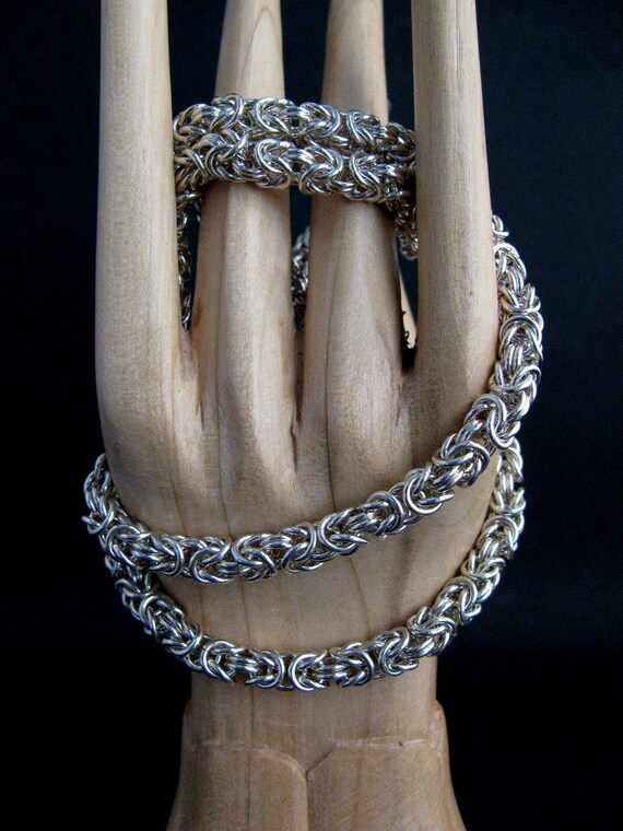 Unisex Solid Sterling Silver Chain Necklace Handmade Jewelry