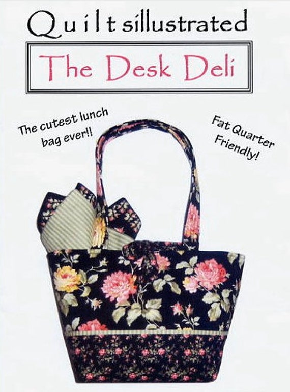 LUNCH BAG Sewing Pattern Fat Quarter Friendly by patterns4you