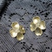 vintage 1950s sterling silver dogwood Stuart Nye earrings antique bridal wedding party prom gift