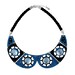 Celestial collar necklace blue Swarovski crystals