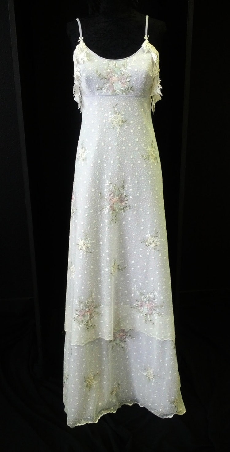 Pastel Floral Lace Wedding Dress With Lavender by ...