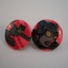 Catwoman Earrings - Upcycled Comics, Button Style