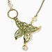 Whimsical Necklace, Butterfly Pendant, Reclaimed Vintage, Altered Jewelry