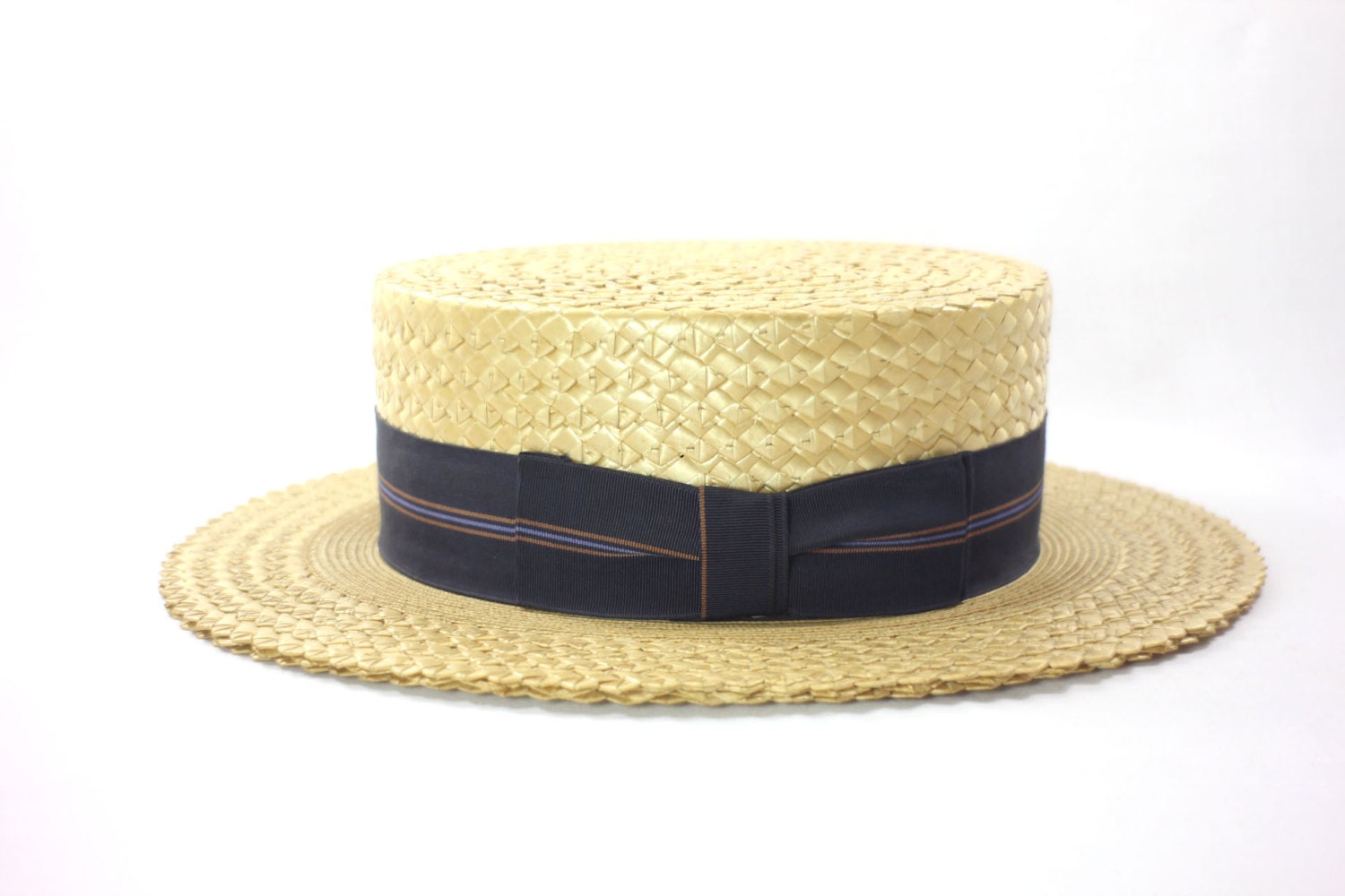 mens straw boater hats for sale