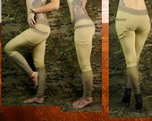 Limited Edition Organic Cotton & Coir blend  leggings with pockets in bamboo- yoga pants