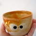 Hooter Owl Mug (Valerie) in Creamy Orange Speckle Handmade Stoneware - ready to ship