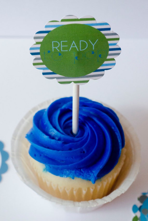 Ready To Pop Baby Shower PRINTABLE Party Tags (INSTANT DOWNLOAD) from Love The Day Il_570xn