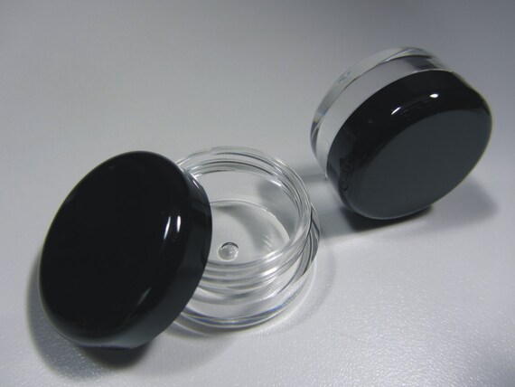 lip balm containers jar Cosmetic 5 gram (black lip  balm pot 100B  lids) BMS Containers 5017