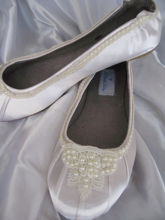 ivory flats for bride