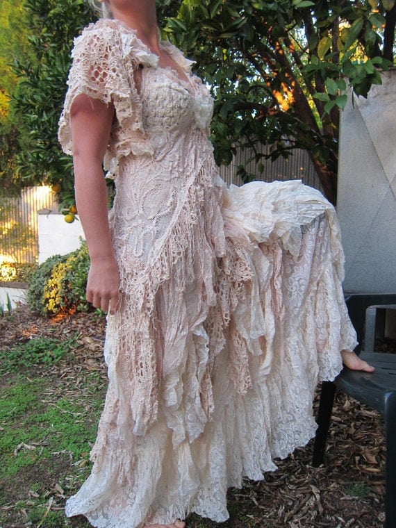 vintage inspired shabby bohemian gypsy dresssmall to