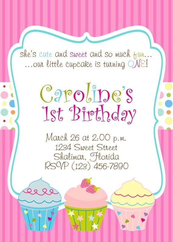 Cupcake Party Invitation Wording 3