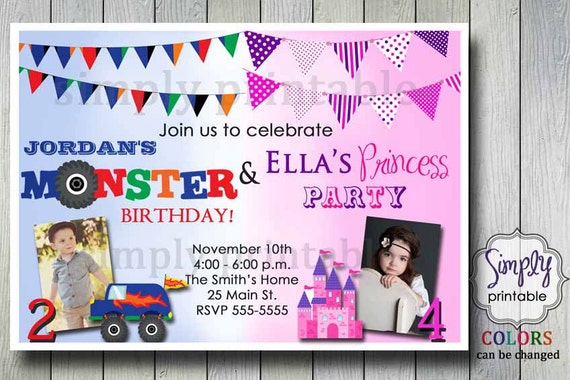 Boy Girl Party Invitations 2