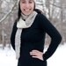Womens Cable Knit Hat, Brown Cream, Hand Knit