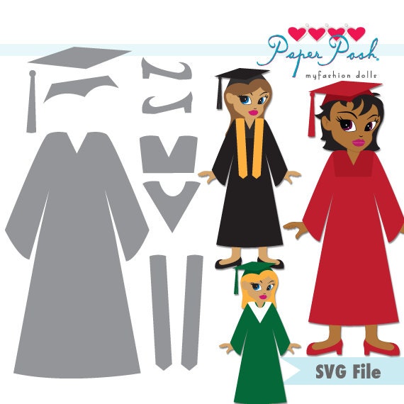 Download Items similar to 2016 Graduation Paper Posh, myfashion doll SVG file on Etsy