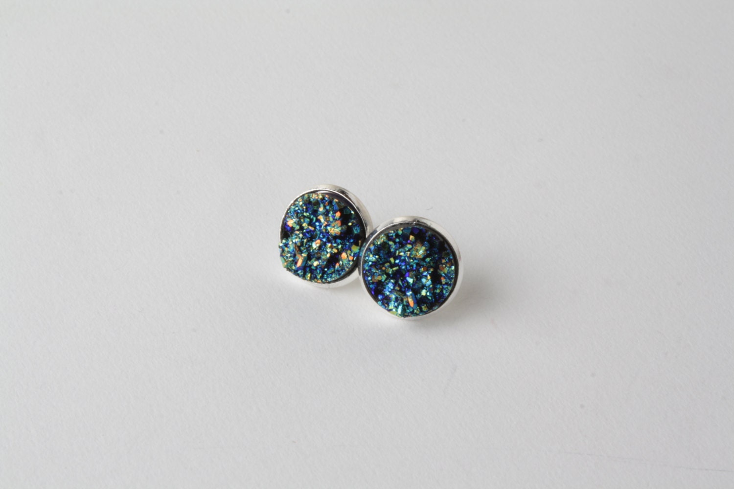 Druzy stud earrings druzy style earrings faux druzy