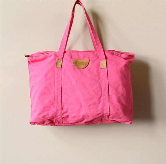 Hot Pink Canvas Tote Bags