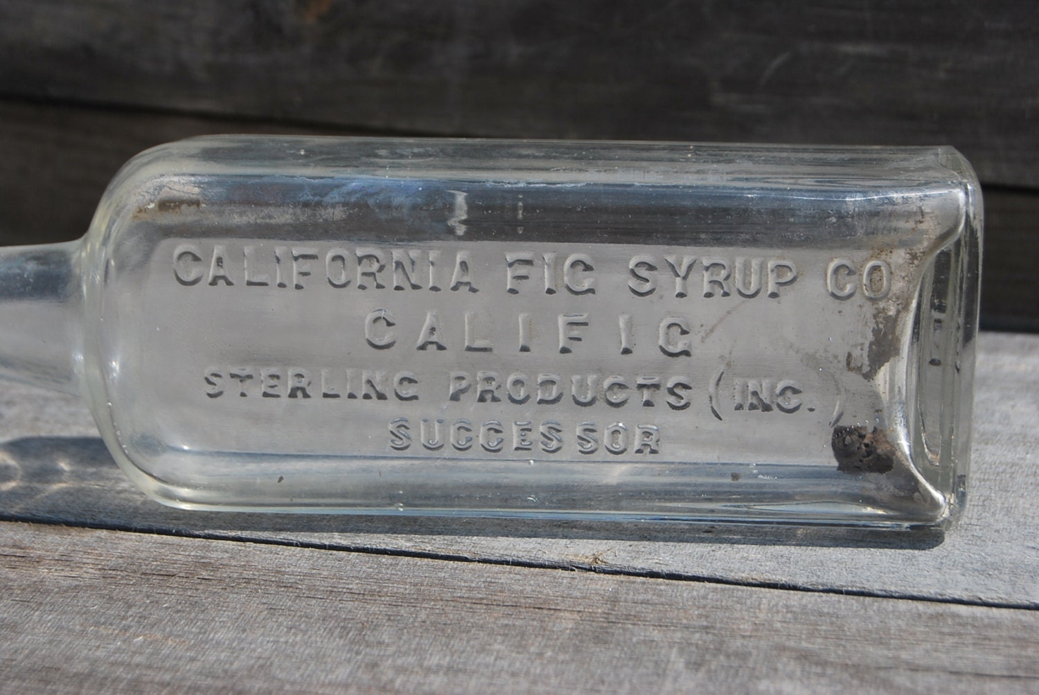 Clearance California Fig Syrup Bottle Vintage Advertising