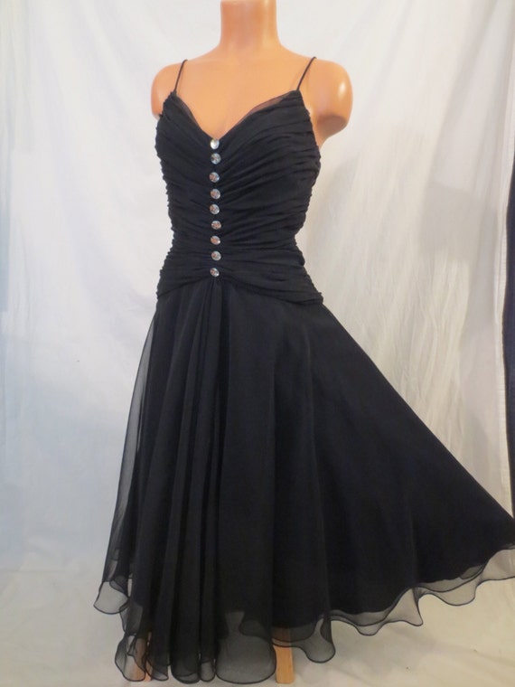 SMOKE AND MIRRORS vintage disco prom dress by johnnybombshell