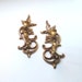 Vintage Gold Wall Sconces, Hollywood Regency, Cottage Chic Home Decor
