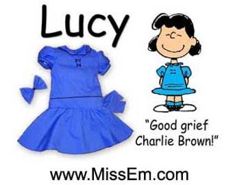 Charlie Brown's Lucy costume for adults - great for theater and Cosplay