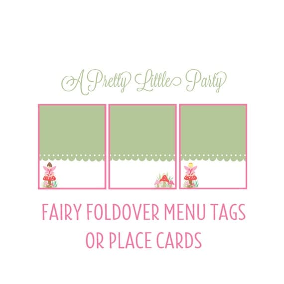 fold over place cards