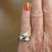 Reserved, Vintage 10K Yellow Gold Natural Opal & Diamond Crossover Ring, 3 Pear Shaped Opals, 3 Single Cut Diamonds, sz 4.75