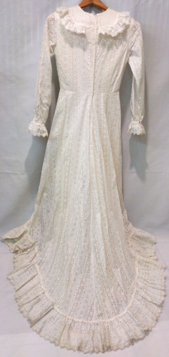 SALE // 1940 1950 english lace wedding dress//One of a kind//