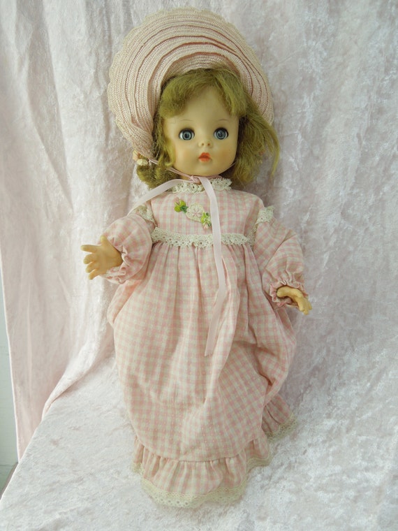 Signed Horsman Doll with Dress Marked Vogue Dolls