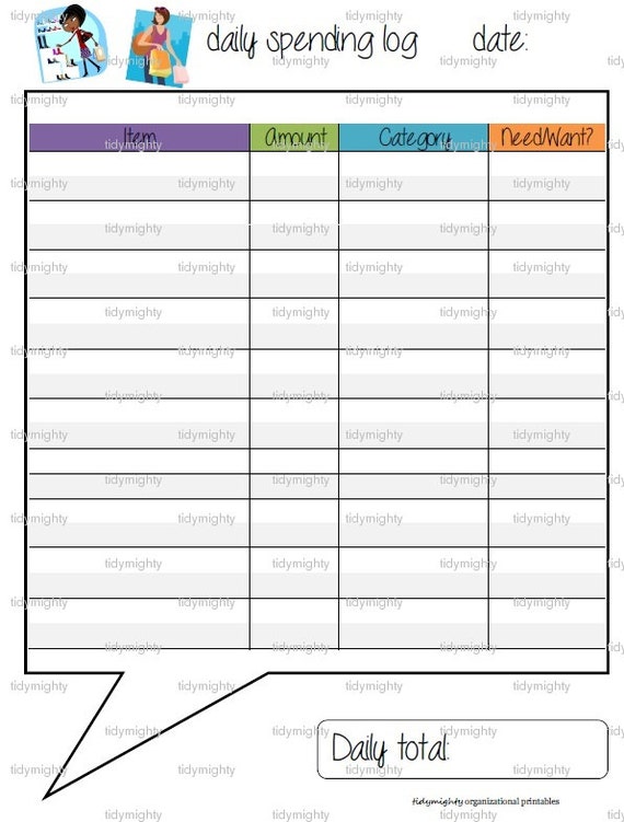 free expense tracker printable