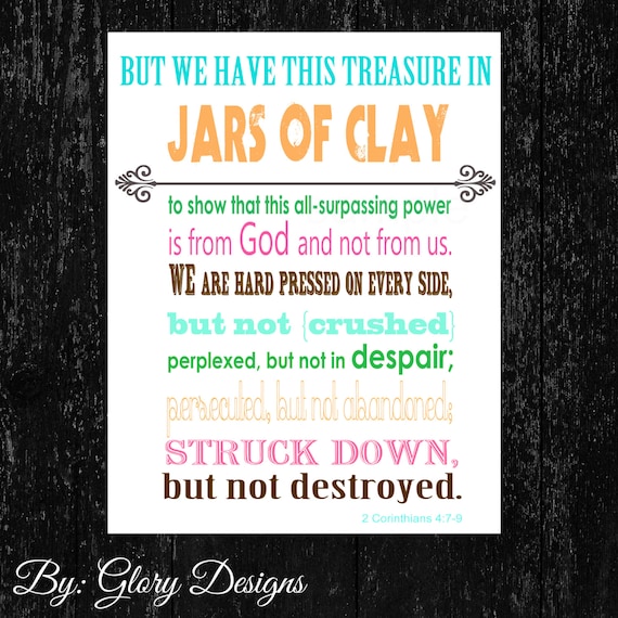 Bible Verse Scripture art Wall decor Printable DIY by glorydesigns